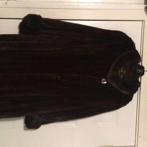 Mahogany mink coat